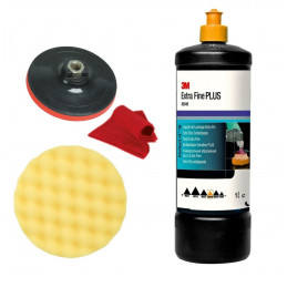 3M Blue Cap Anti-Hologram Polishing Kit – 50383, 50388, Tray & Microphone, French Packaging