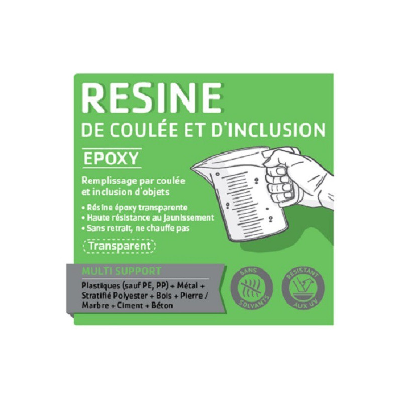 Kit de Resine Epoxy Transparente, Kit Résine Epoxy Complet, Moule