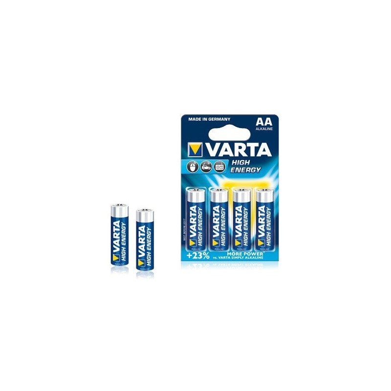 Piles Varta High Energy - Batterie 4 x type AA - Alcaline
