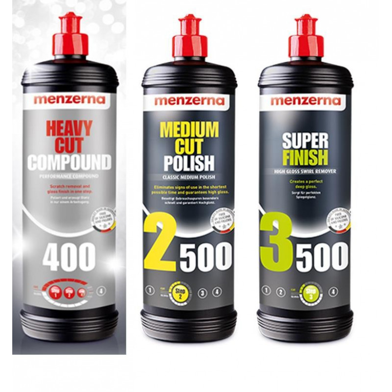 Krauss S15 MK II Lustrage Kit Polish and Menzerna Pads