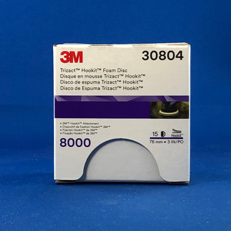 3M&trade; Trizact&trade; Hookit&trade; Foam Disc 30806, 8000, 6 In, 15 Discs/Carton