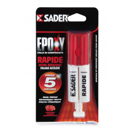 COLLE SADER EPOXY SERINGUE 25 ML PRISE PROGRESSIVE