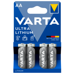 Varta Lithium-AA-Batterie – R06 – Blisterpackung mit 4 Stück
