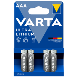 Varta AAA Lithium battery - R03 - Blister of 4