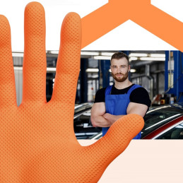 Nitrile Gloves Orange Flash...