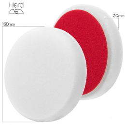 MENZERNA MOUSSE DE POLISSAGE PLATE BLANCHE DIAM 150 - HARD